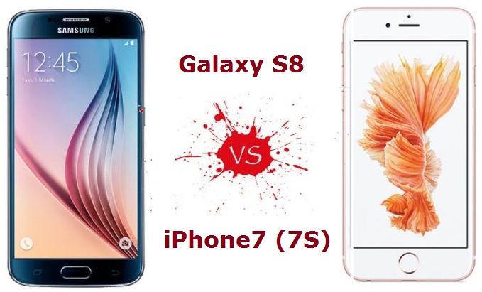 iPhone 7 и Samsung Galaxy S8