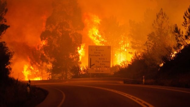 пожар в португалии 2017