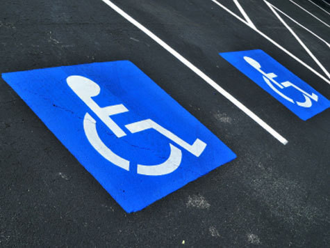 стоянка на местах для инвалидов