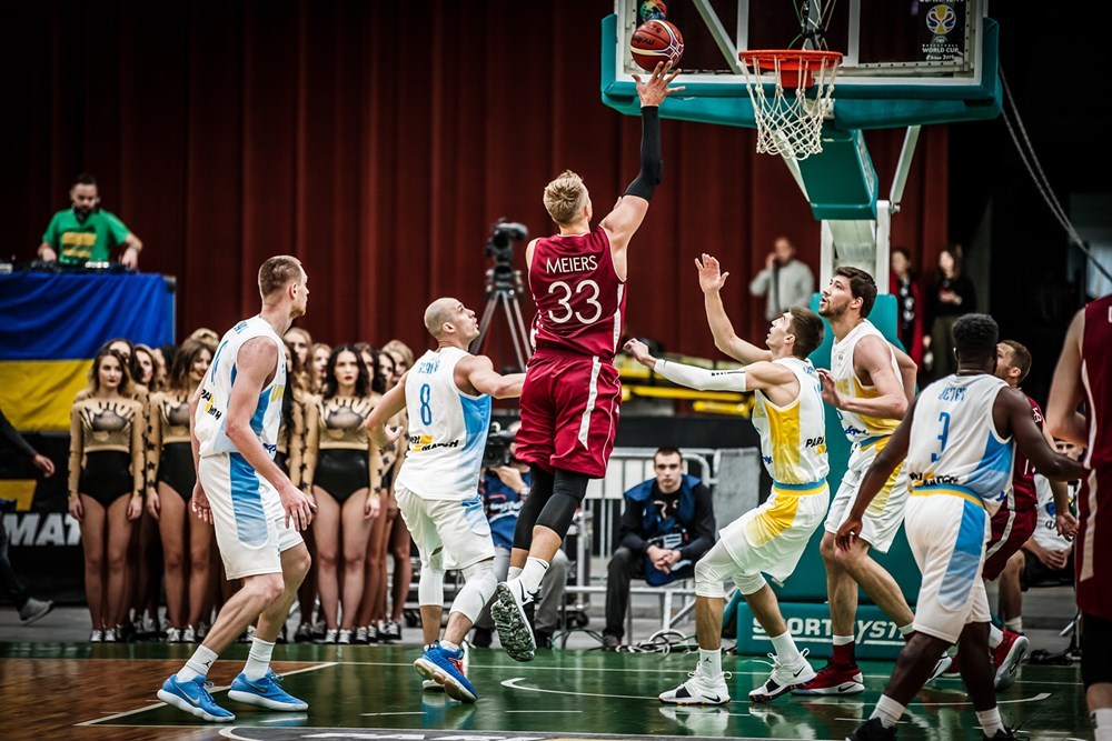 баскетбол Украина Латвия