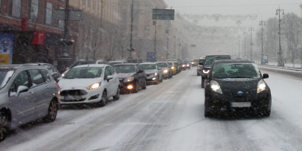 снег в Киеве