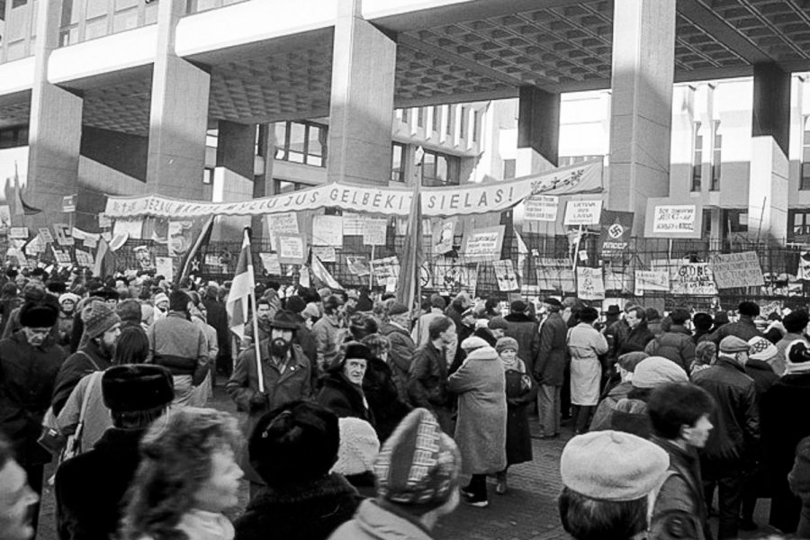 акции протеста в Литве